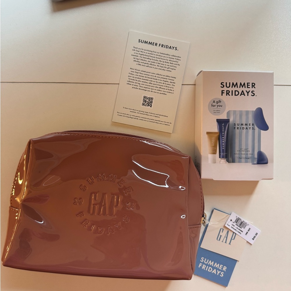 Summer Fridays x GAP Pink Cosmetic Pouch
